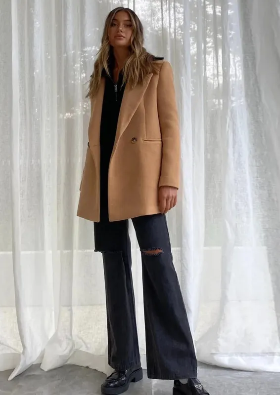 Britney Jacket | Camel sold by Bella Chic