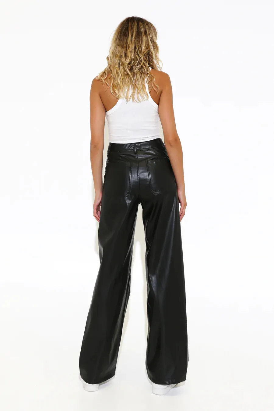 Barwon Vegan Leather Pant | Black sold by Bella Chic product image thumbnail 2