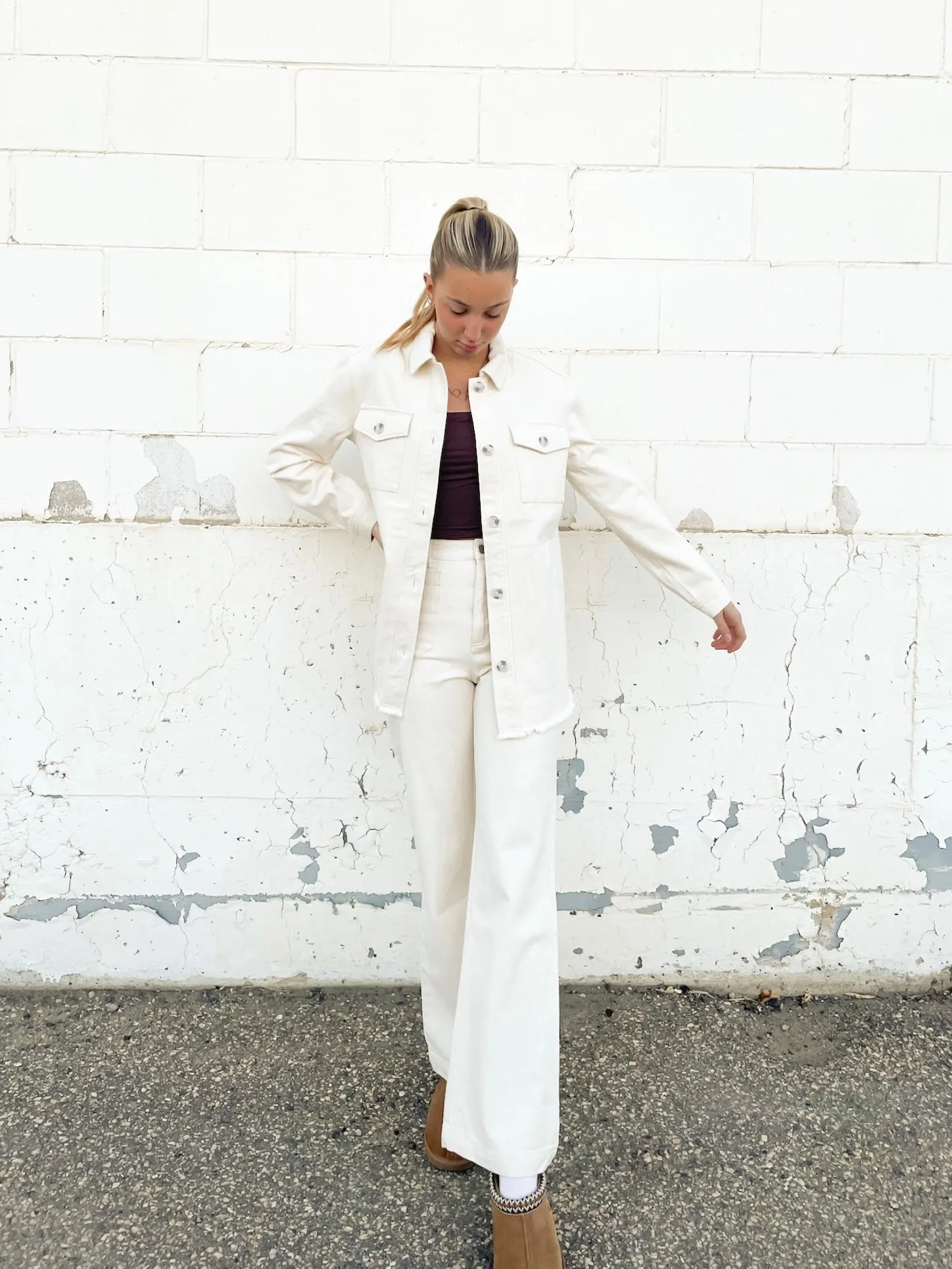 Fulton Pants | Natural sold by Bella Chic