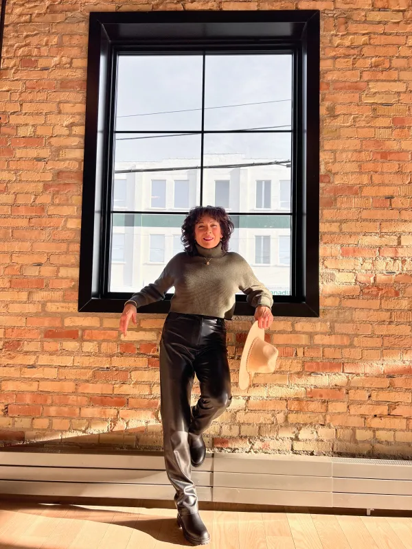 Kennedy Vegan Leather Pant | Black sold by Bella Chic