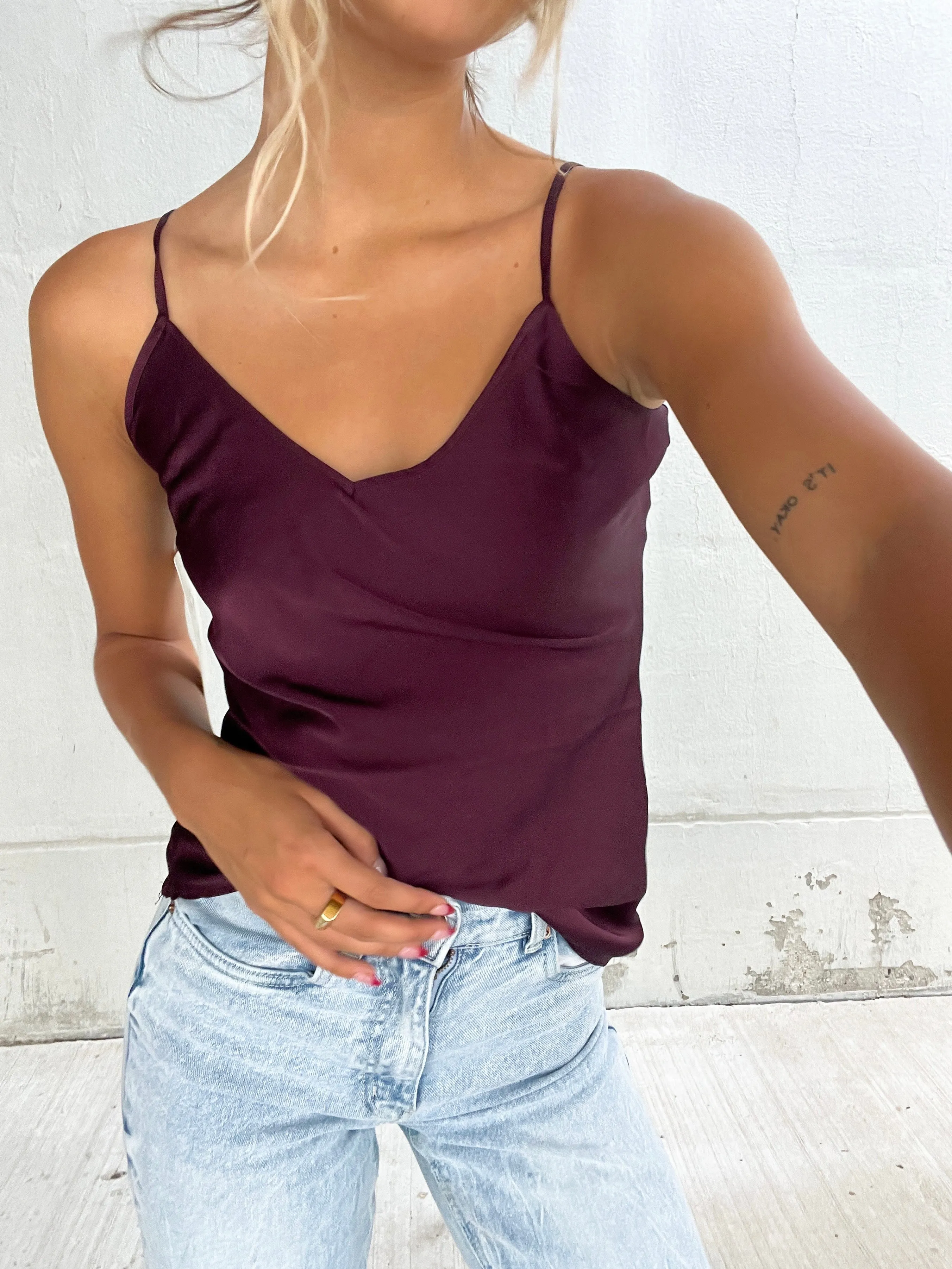 Layla Satin Cami | Spice sold by Bella Chic