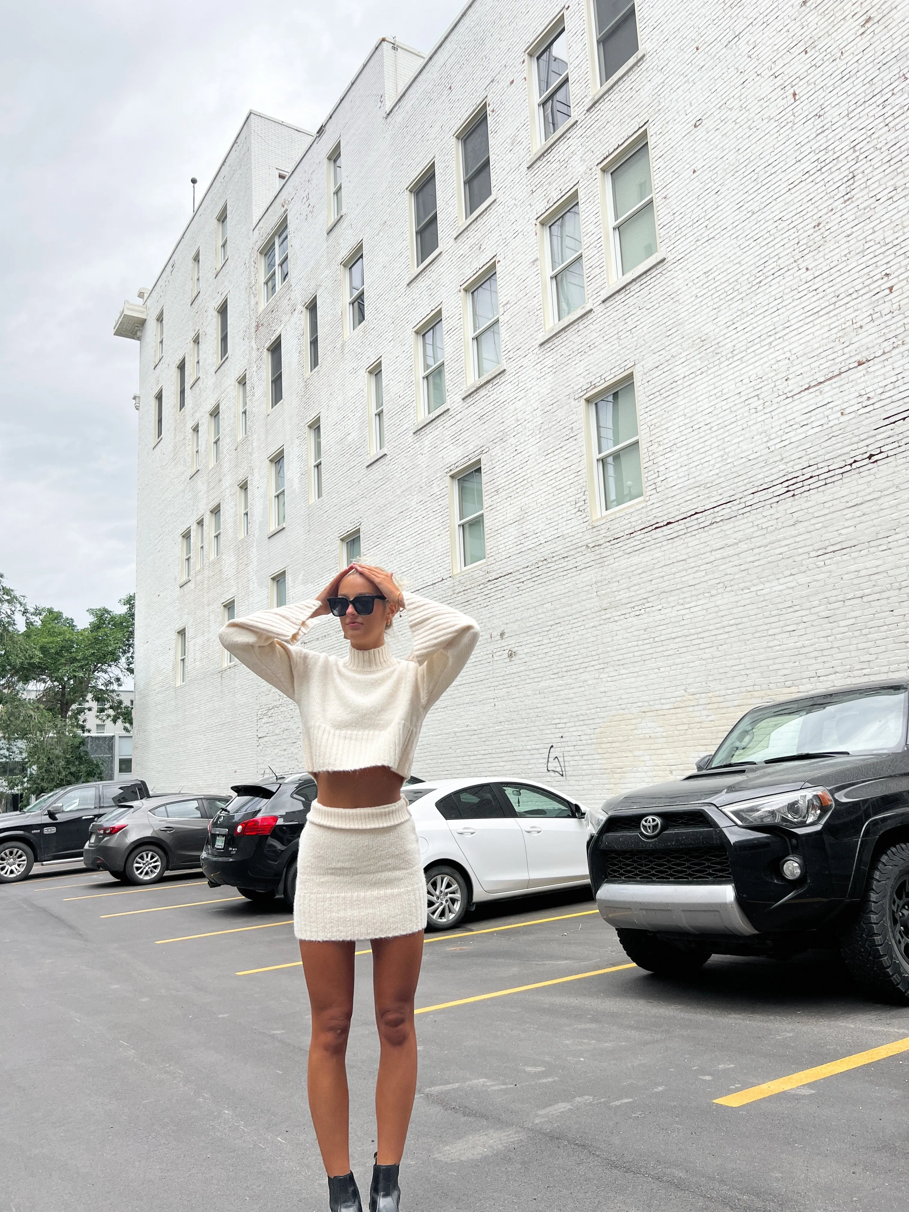 Khloe Knit Skirt | Cream sold by Bella Chic product image thumbnail 3