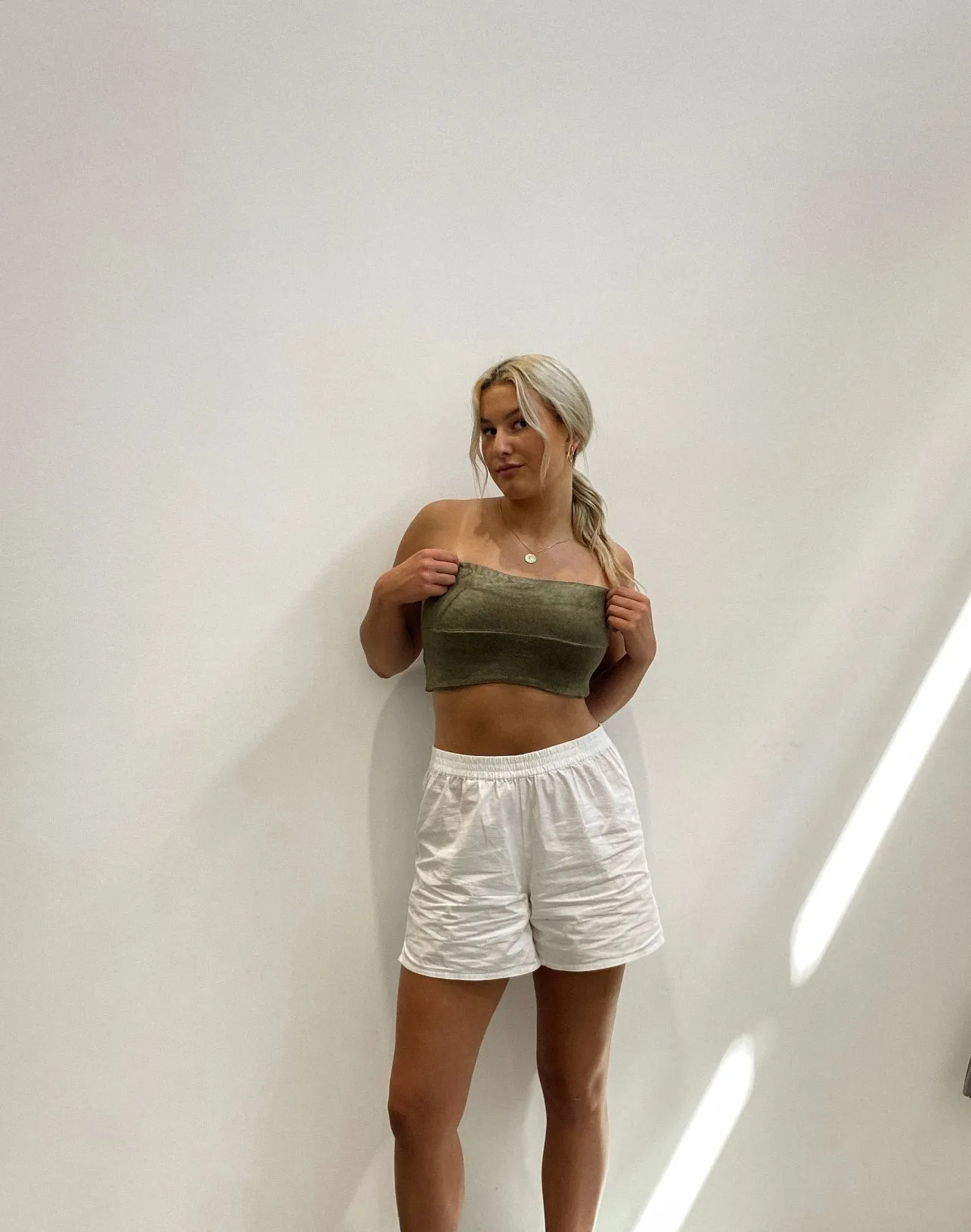 Mia Tube Top | Olive sold by Bella Chic product image thumbnail 5