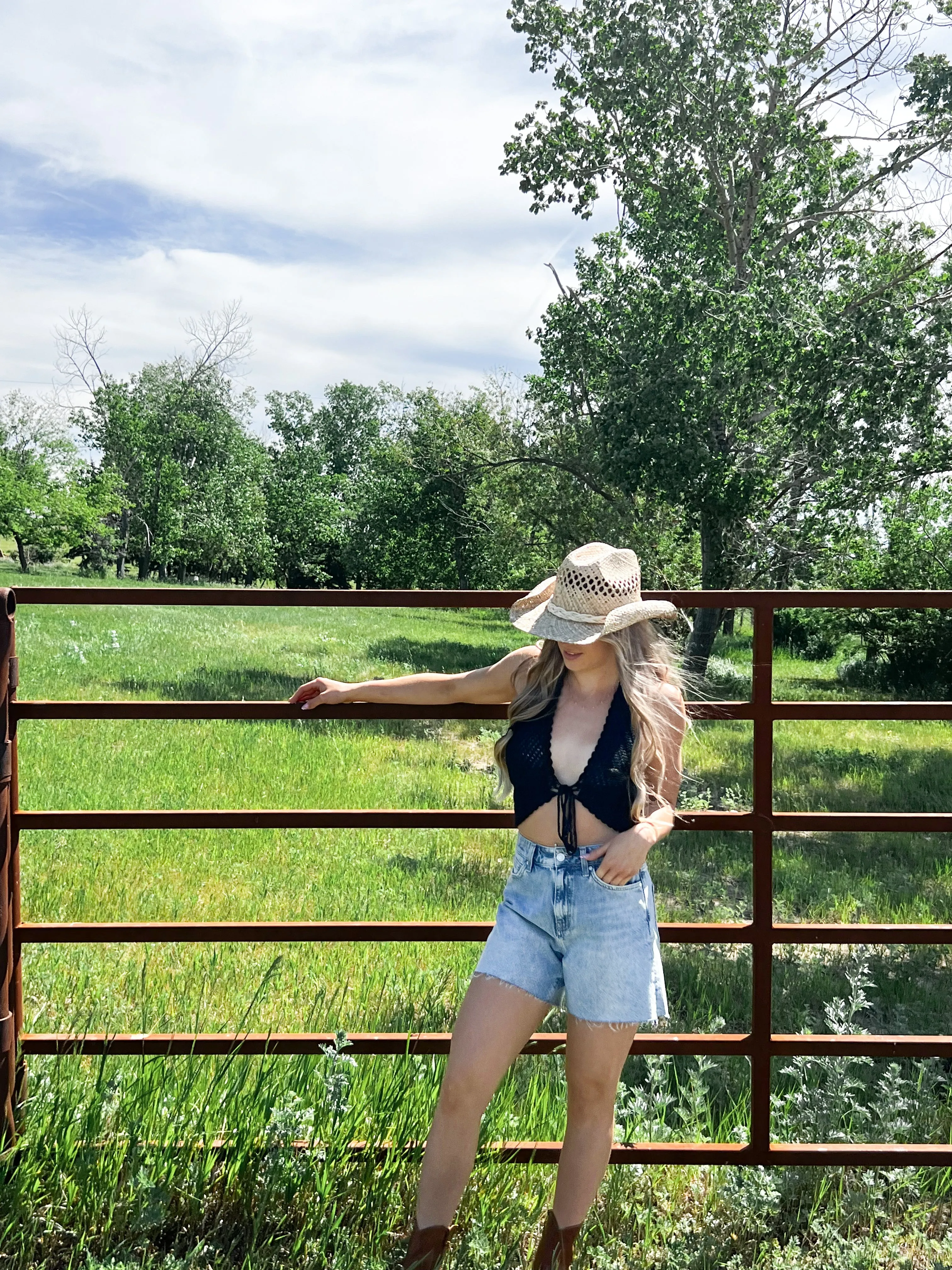 Jolene Crochet Tie Top | Black sold by Bella Chic product image thumbnail 2