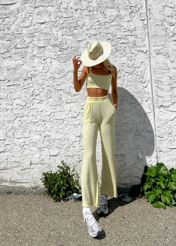 Morning Rib Pant | Sunflower sold by Bella Chic