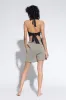 Rachel Halter Neck Crop Top | Black sold by Bella Chic