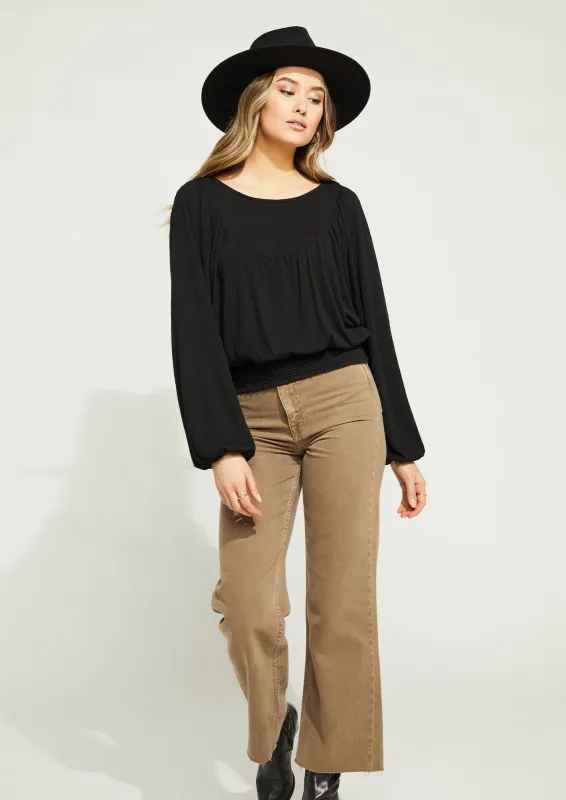 Cascadia Top | Black sold by Bella Chic