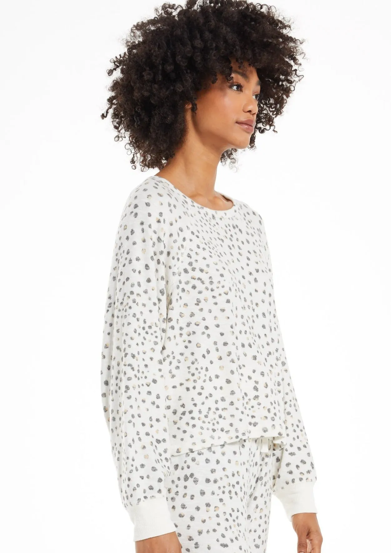 Haute Spot Long Sleeve Top | Bone sold by Bella Chic product image thumbnail 2