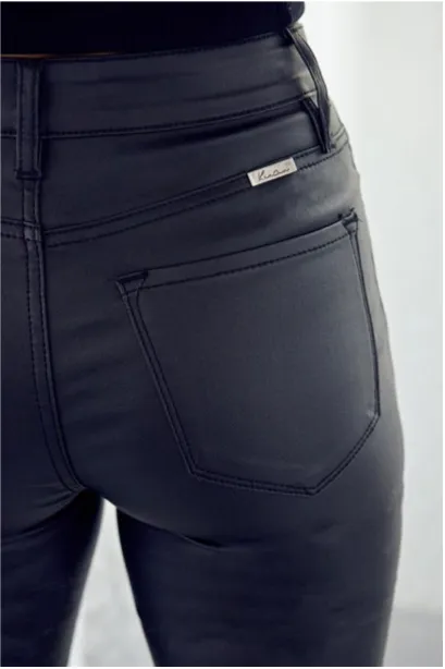 Autumn High Rise Faux Leather Pant | Black sold by Bella Chic product image thumbnail 3