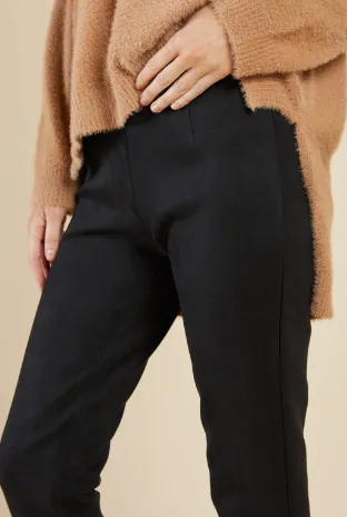 Sadie & Sage Emmy Suede Leggings | Black sold by Bella Chic product image thumbnail 2