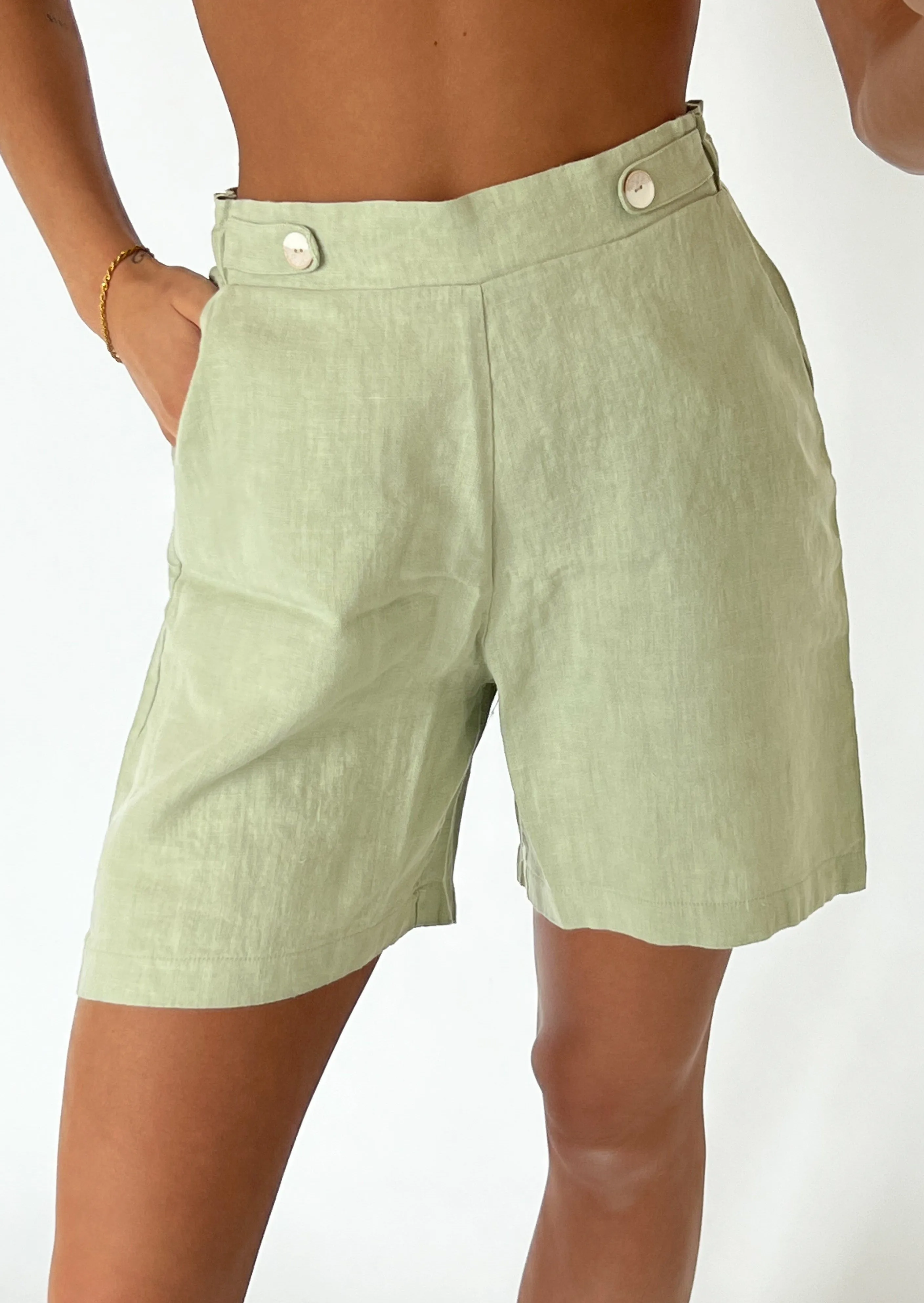 Dahana Short | Green Tea sold by Bella Chic product image thumbnail 2