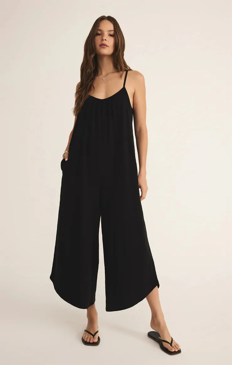 Textured Flared Jumpsuit sold by Bella Chic product image thumbnail 5