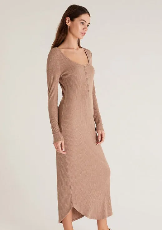 Heidi Rib Henley Midi Dress sold by Bella Chic product image thumbnail 3