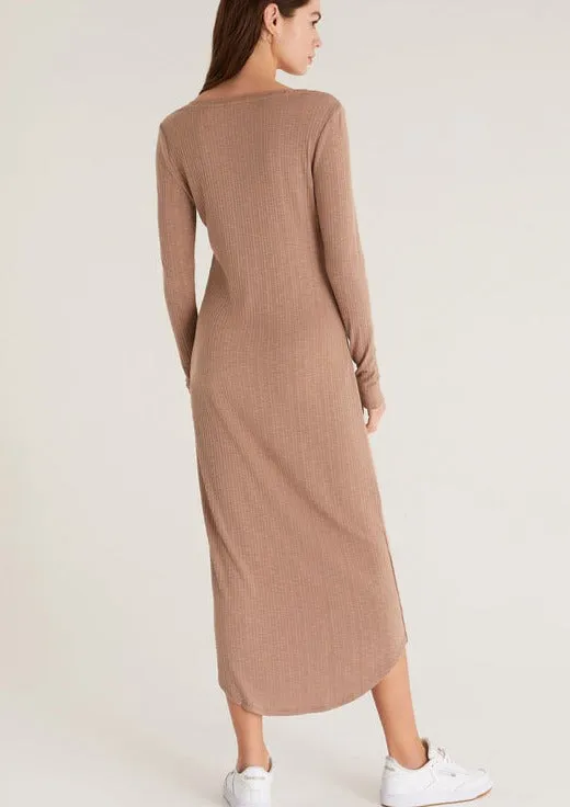 Heidi Rib Henley Midi Dress sold by Bella Chic product image thumbnail 4