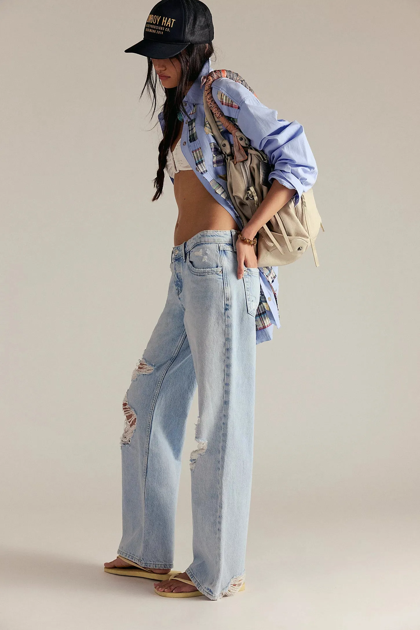 We The Free Tennessee Low-Rise Boyfriend Jeans | Indigo Run sold by Bella Chic product image thumbnail 4