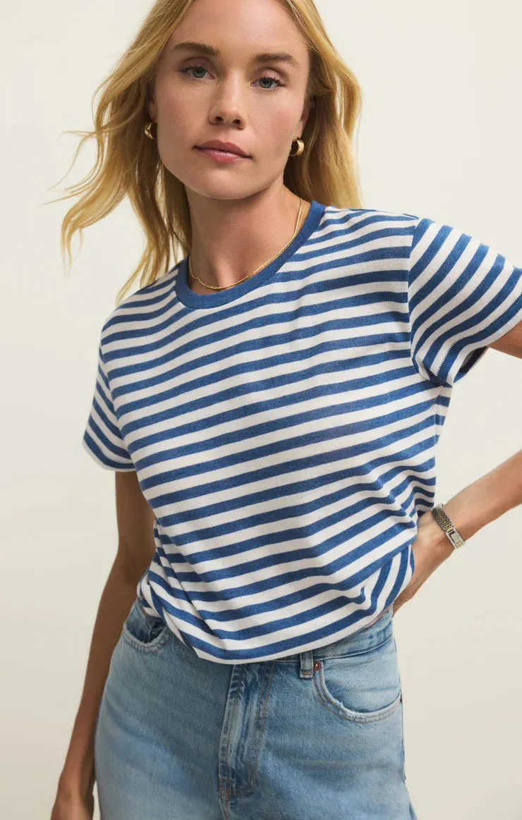 Tourist Striped Tee sold by Bella Chic