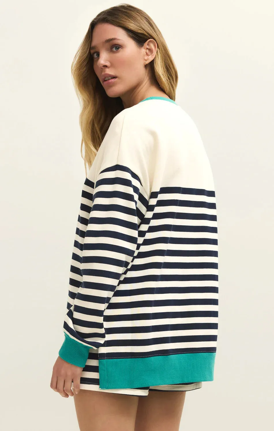 Layer Up Stripe Sweatshirt sold by Bella Chic product image thumbnail 3