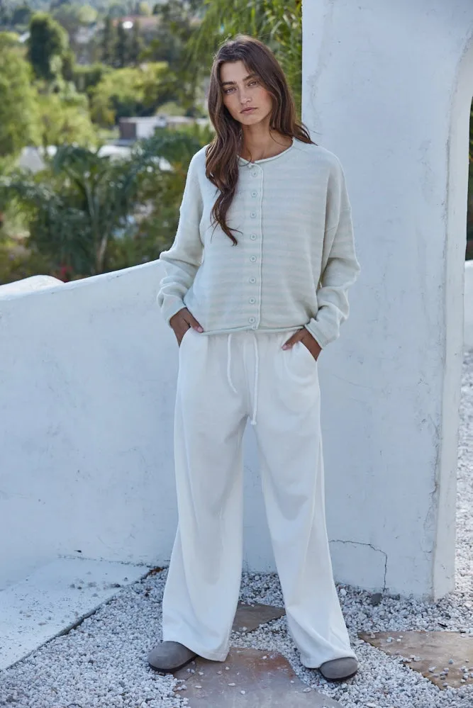 Striped Knit Cardigan sold by Bella Chic