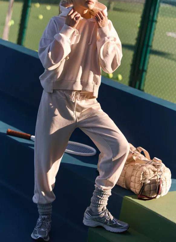 Sand Washed Undefeated Sweat Set sold by Bella Chic