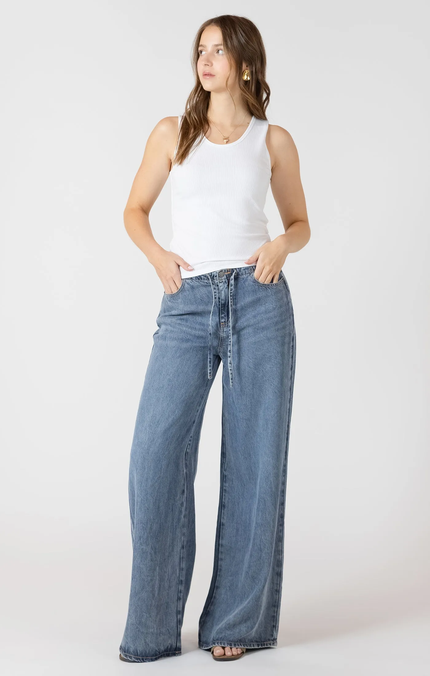 Ribbed Tank | White sold by Bella Chic product image thumbnail 2