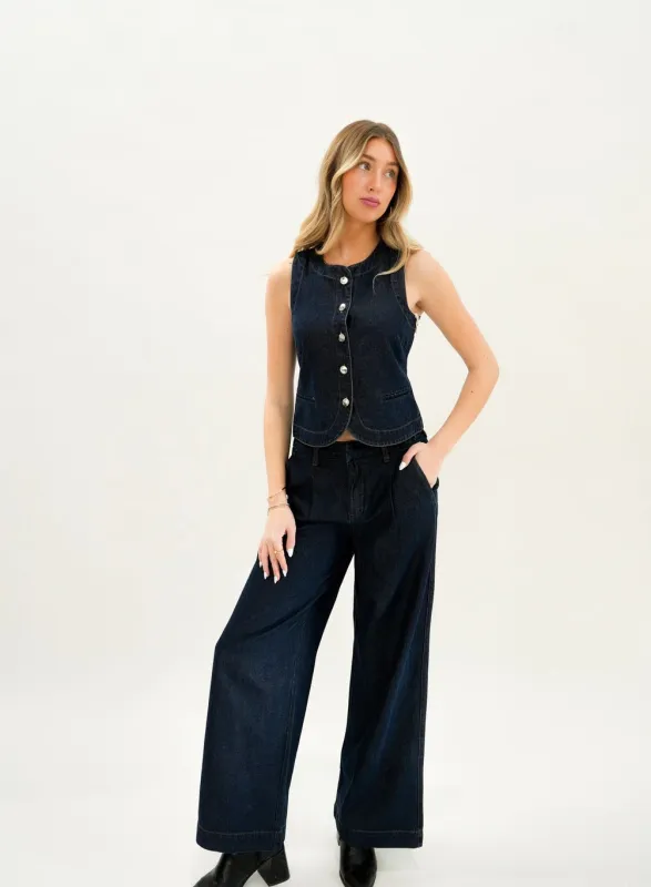 Light Weight Denim Vest made by Dex