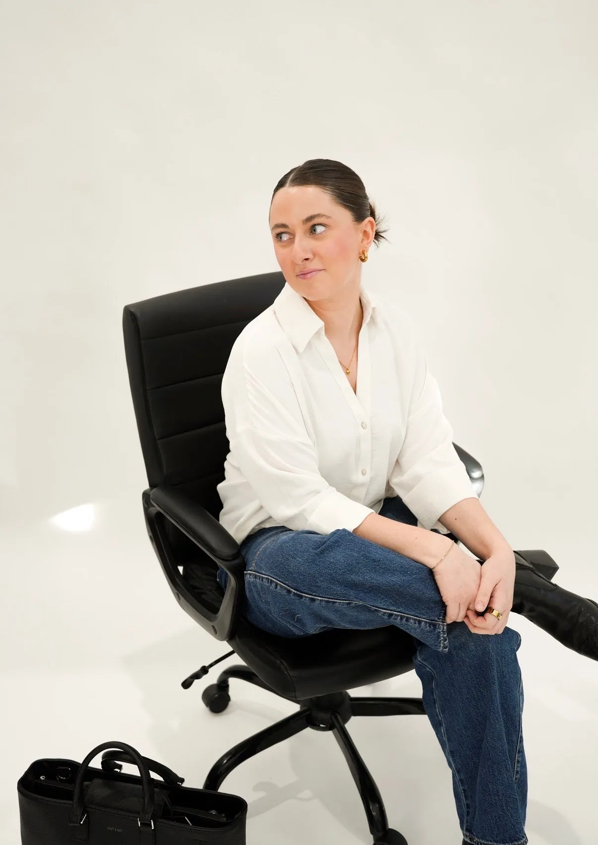 Cuffed Button Front Blouse sold by Bella Chic product image thumbnail 3