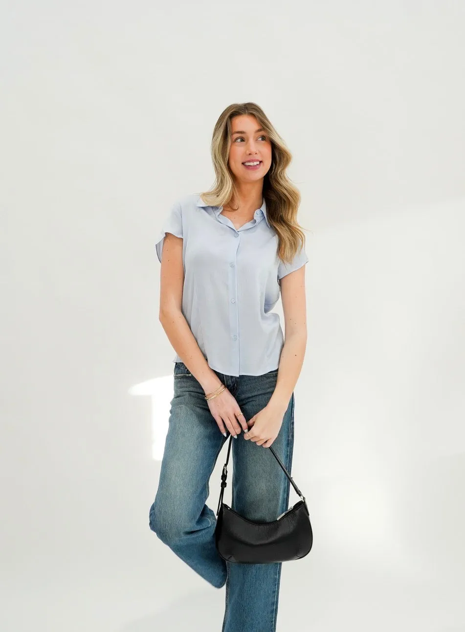 Textured Seamed Button Front Blouse sold by Bella Chic product image thumbnail 3