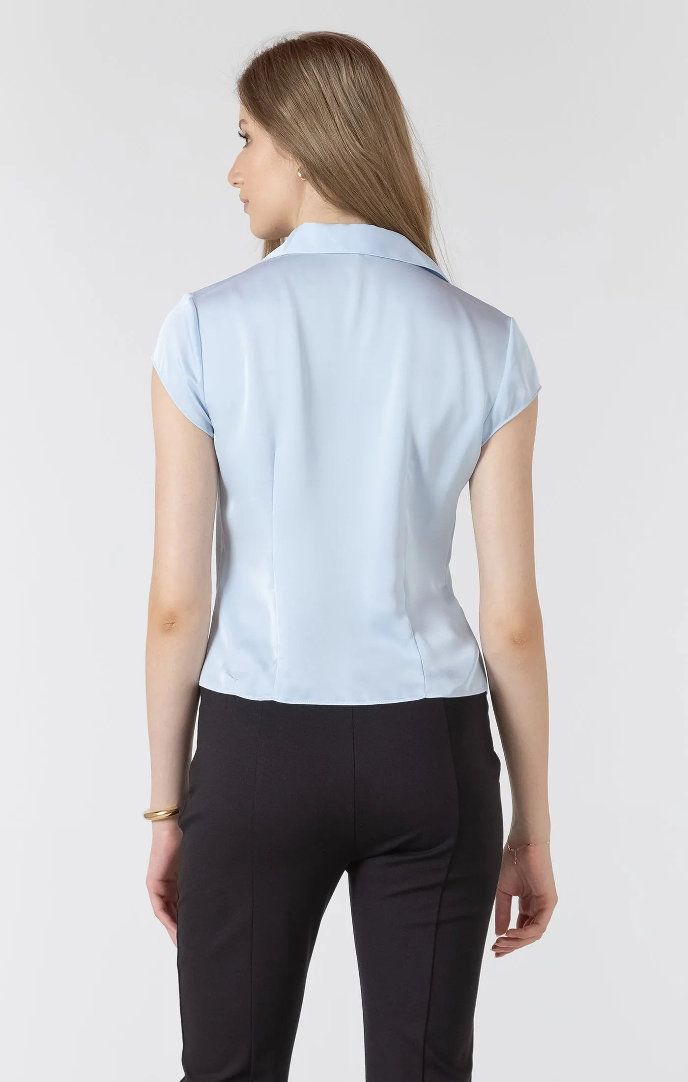 Textured Seamed Button Front Blouse sold by Bella Chic product image thumbnail 5