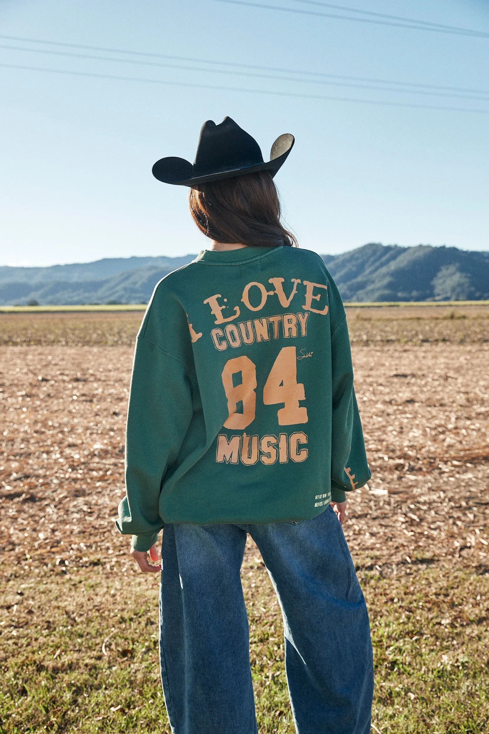 I Love Country Music Crew sold by Bella Chic product image thumbnail 3