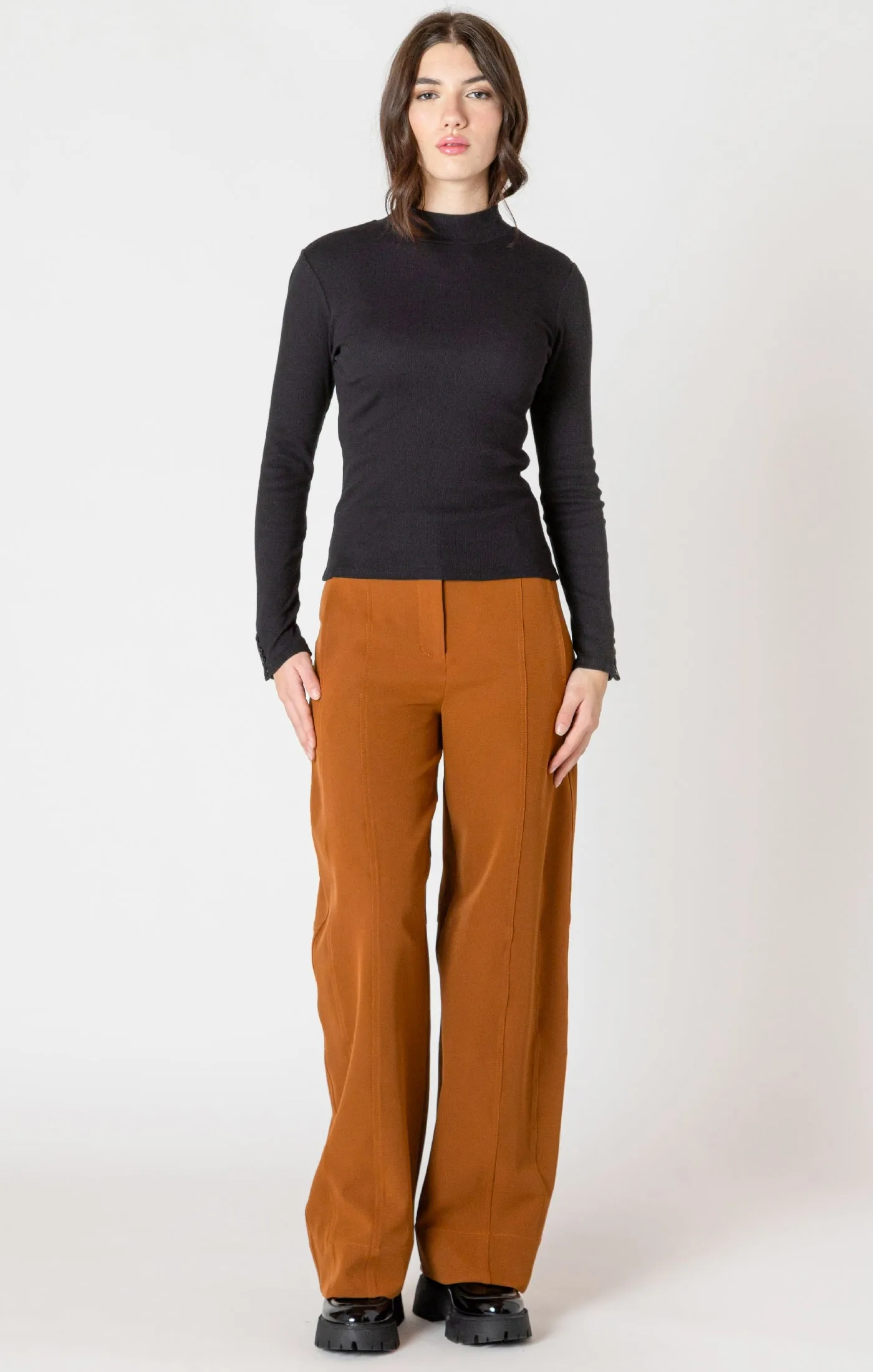 Ribbed Mockneck Top sold by Bella Chic product image thumbnail 3