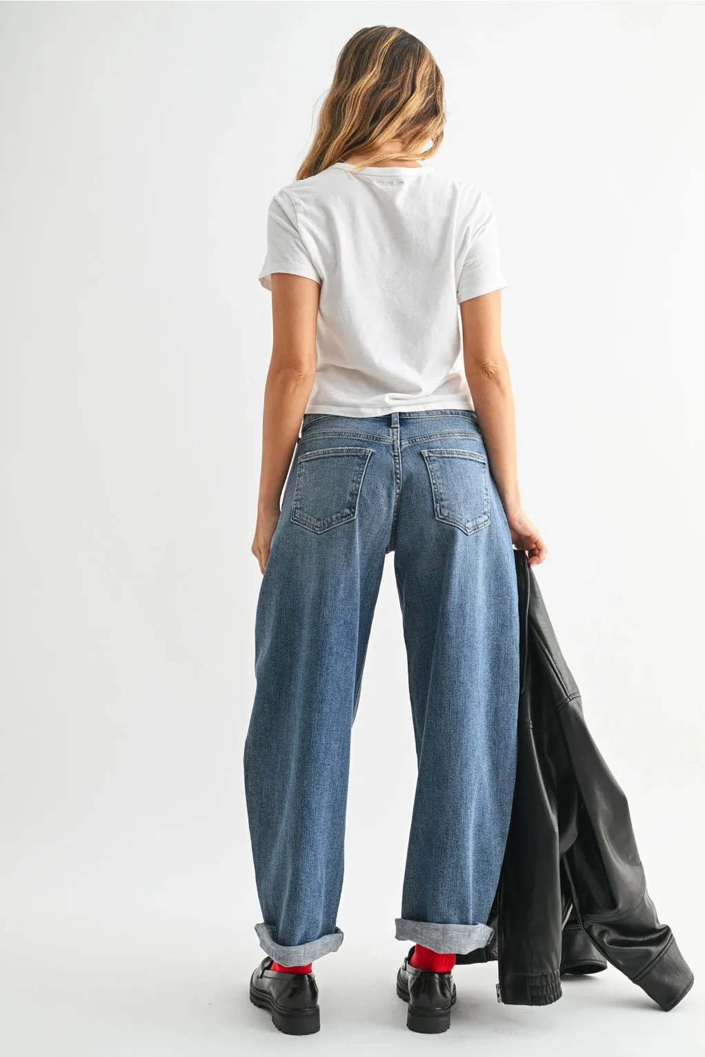 Slim Stretch Barrel Cuff Jean sold by Bella Chic product image thumbnail 4