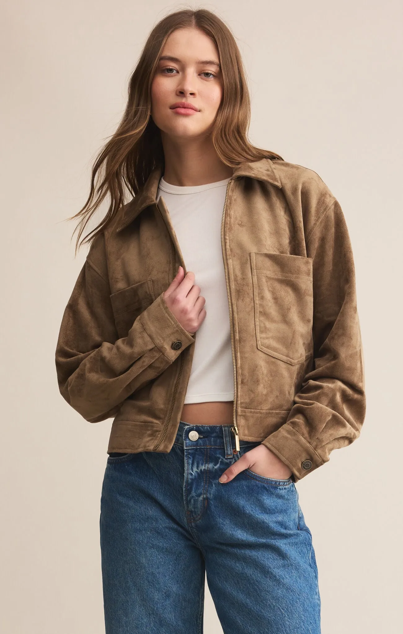 Heritage Suede Jacket sold by Bella Chic product image thumbnail 4