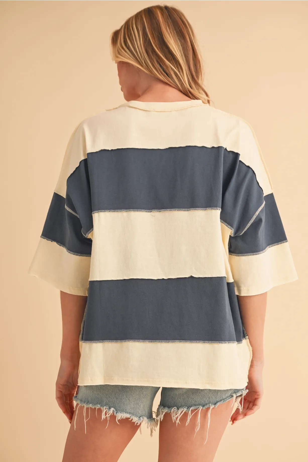 Polly Color Block Tee sold by Bella Chic product image thumbnail 2