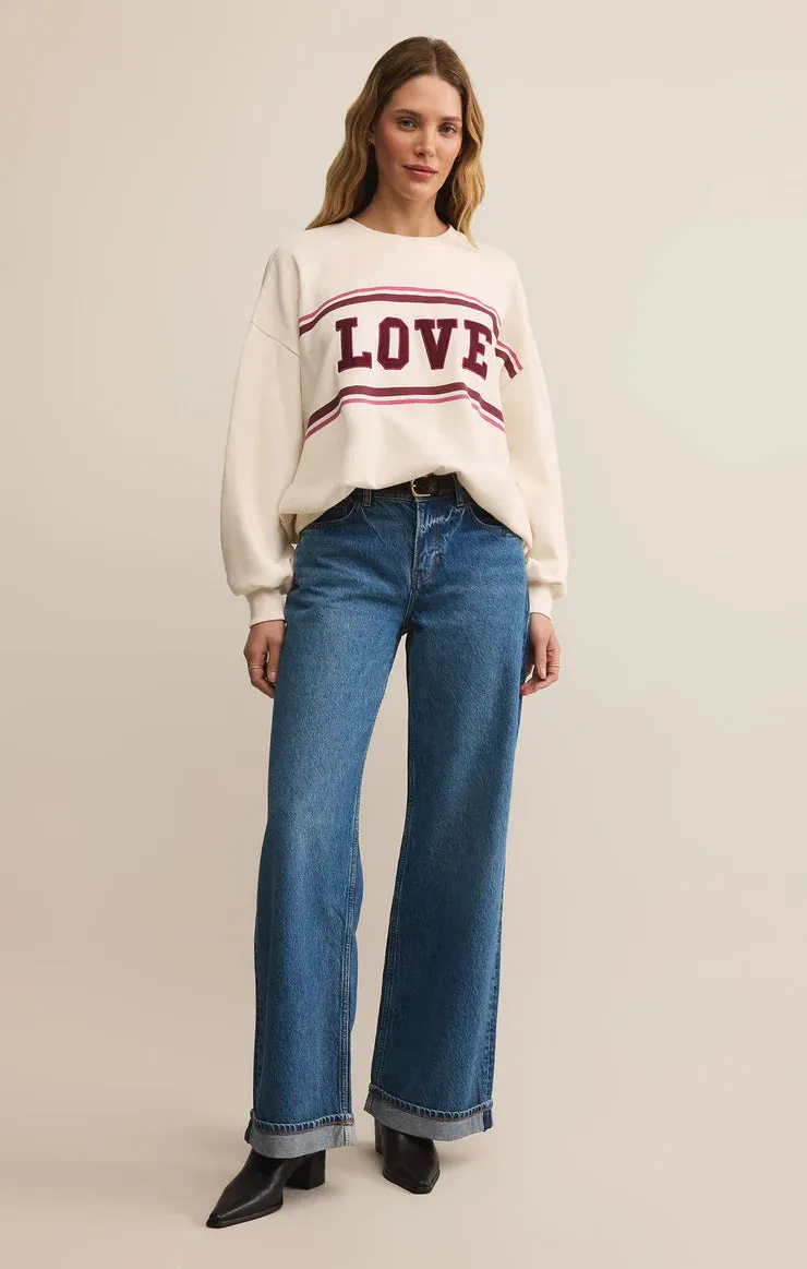 Oversized Love Sweatshirt sold by Bella Chic product image thumbnail 4