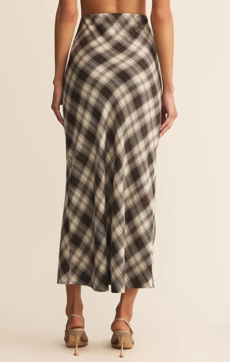 Europa Plaid Midi Skirt sold by Bella Chic product image thumbnail 2