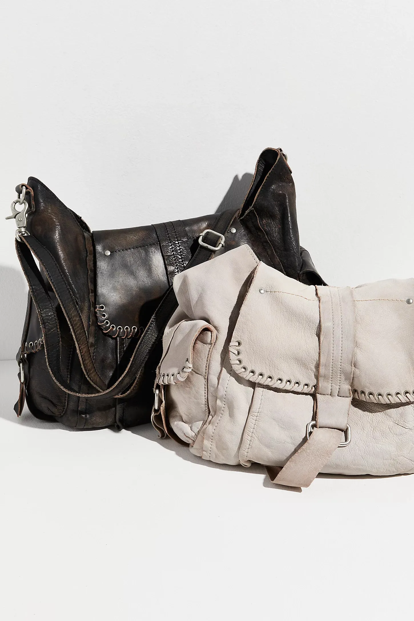 Leigh Distressed Hobo Tote sold by Bella Chic product image thumbnail 4