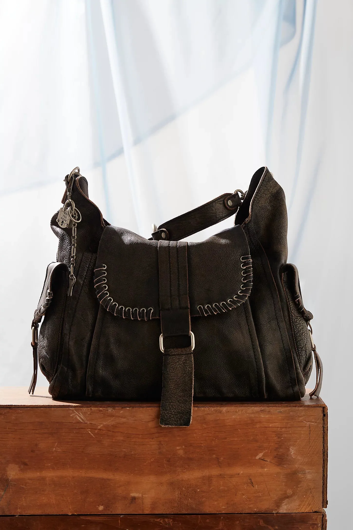 Leigh Distressed Hobo Tote sold by Bella Chic product image thumbnail 2