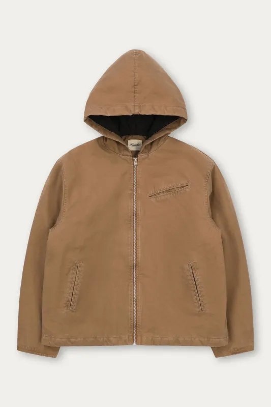 Hooded Canvas Jacket made by Bella Chic