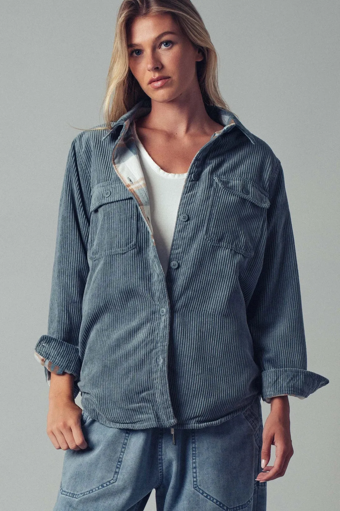 Oversized Corduroy Shacket sold by Bella Chic