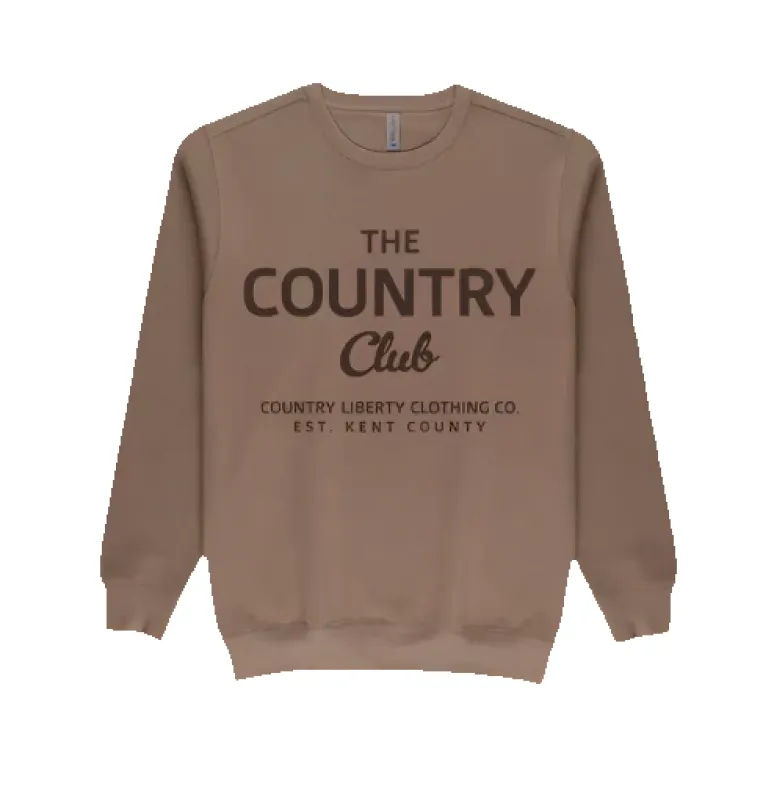 Country Club Crewneck sold by Bella Chic
