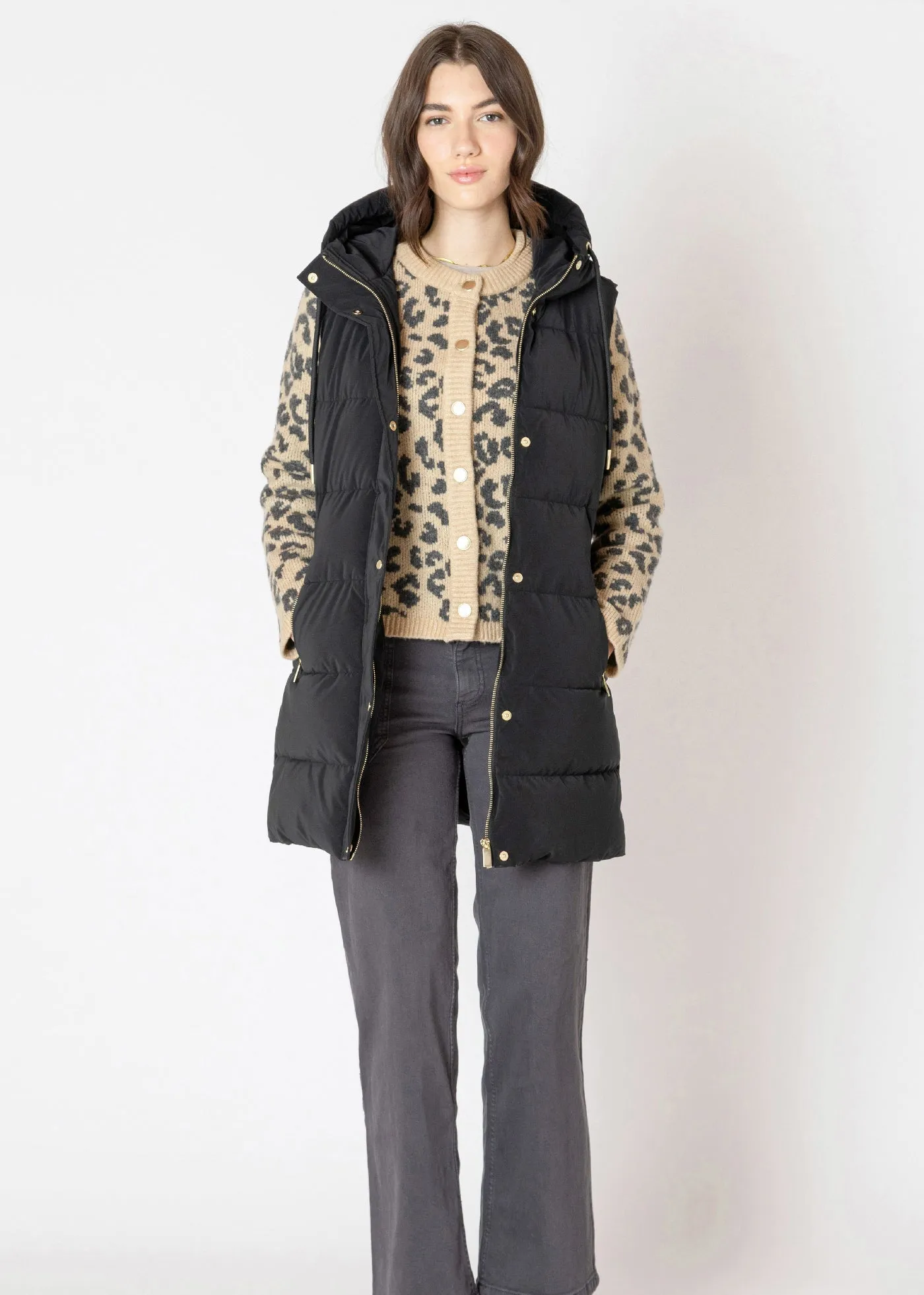 Hooded Puffer Vest sold by Bella Chic product image thumbnail 2