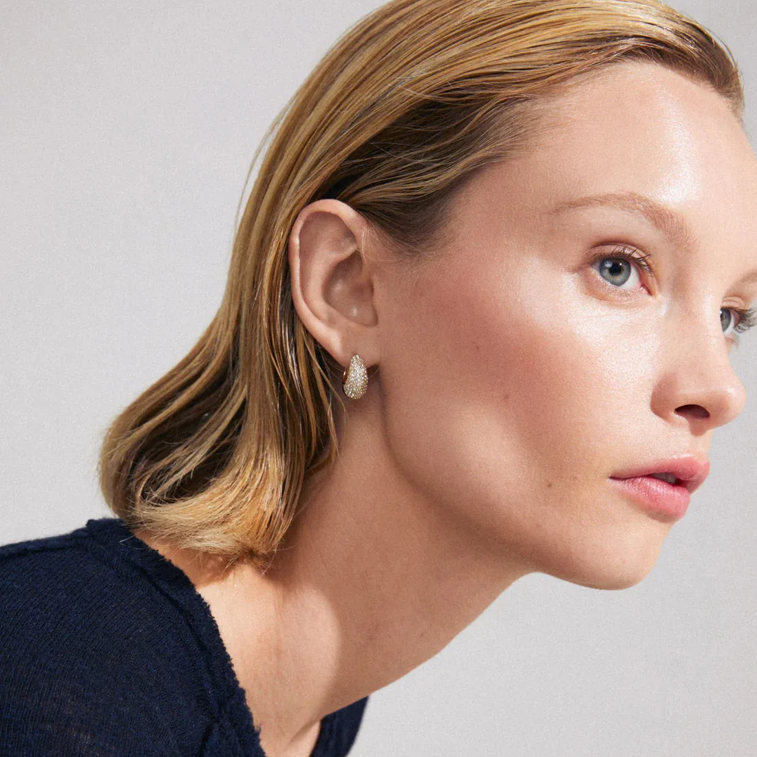 Focus Recycled Crystal Earrings sold by Bella Chic product image thumbnail 3