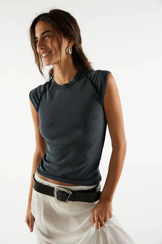 Ever Had Tee | Black made by Free People