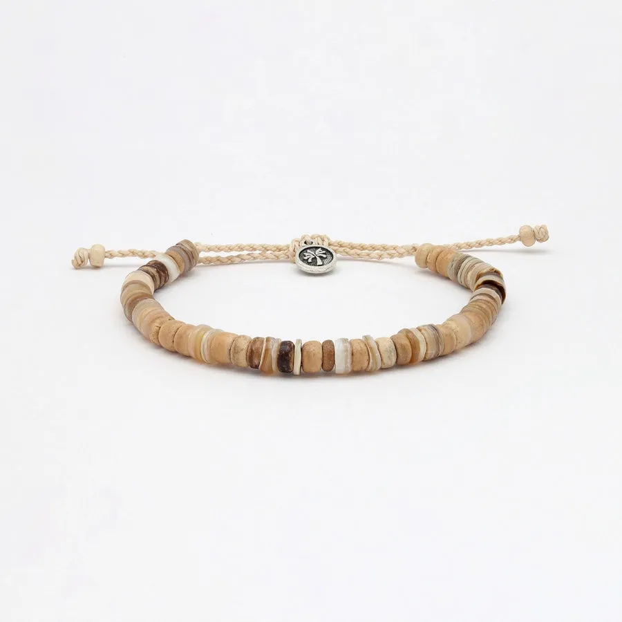 Nusa Natural Wood Beaded Anklet sold by Bella Chic product image thumbnail 2