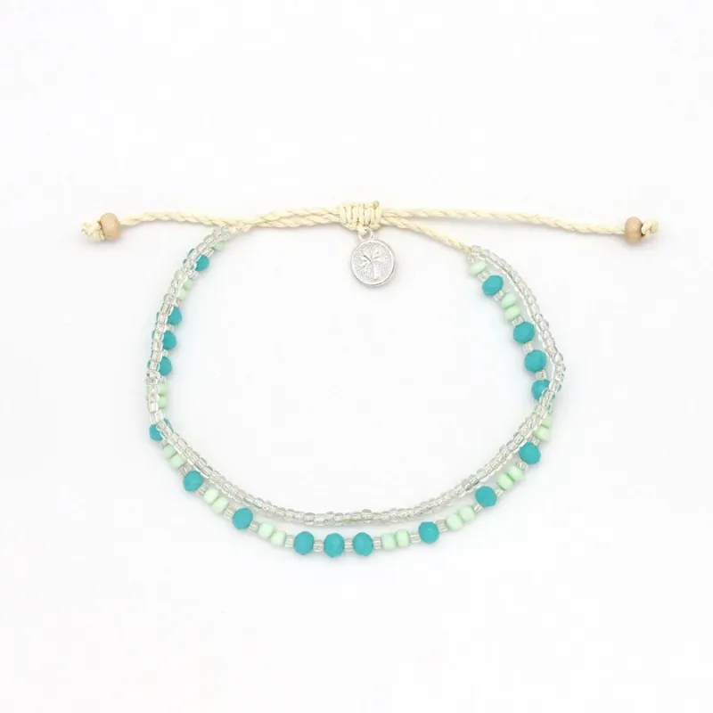 Haula Beach Beaded Anklet made by Bella Chic