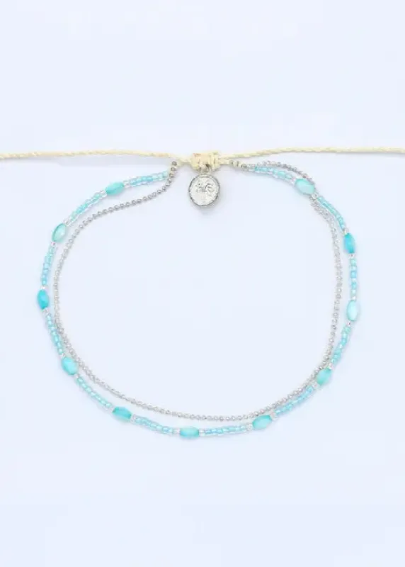 Double Beaded Berkilauan Anklet made by Bella Chic