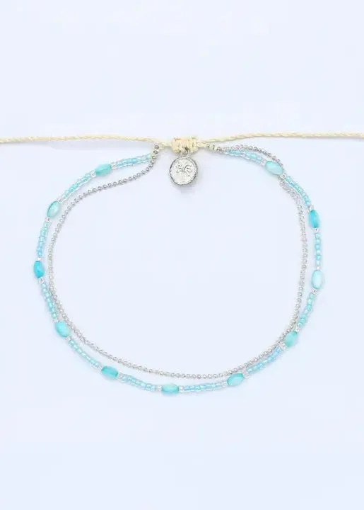 Double Beaded Berkilauan Anklet sold by Bella Chic