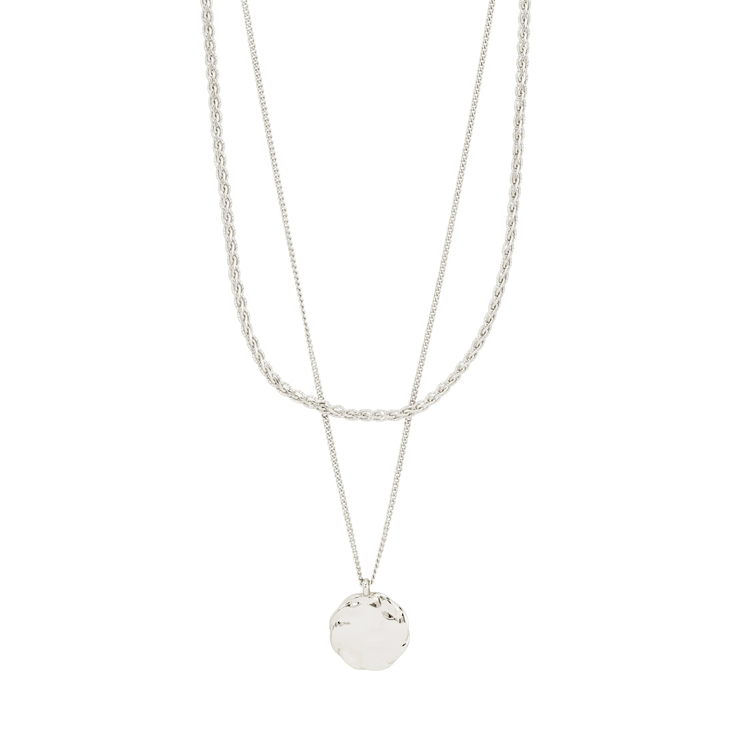 Declan Recycled Coin 2-in-1 Necklace Set sold by Bella Chic product image thumbnail 4