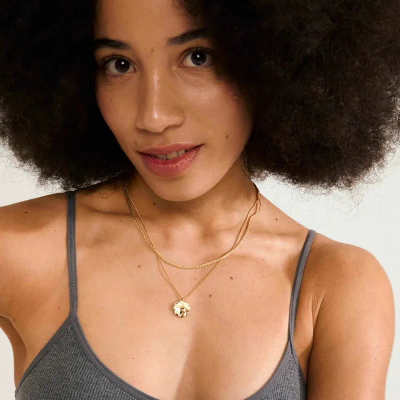 Declan Recycled Coin 2-in-1 Necklace Set sold by Bella Chic