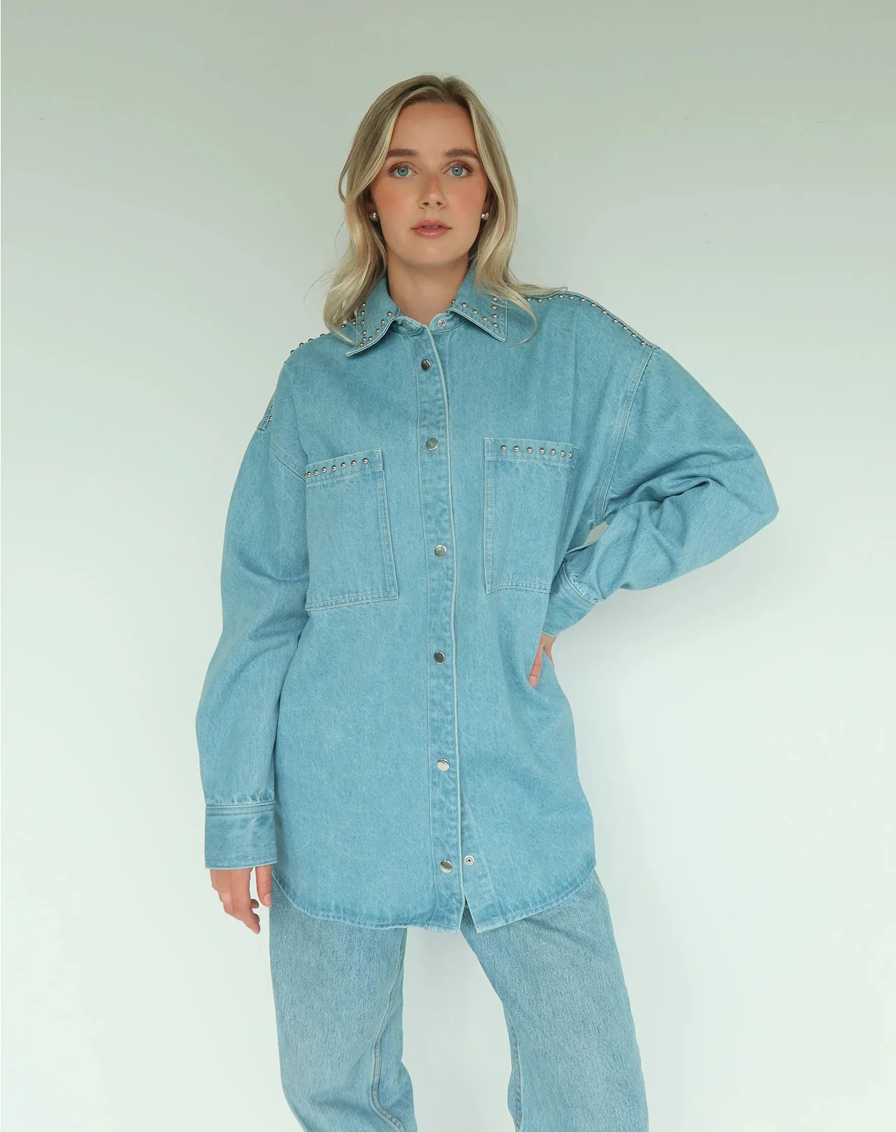 Studded Shania Denim Jacket sold by Bella Chic product image thumbnail 2